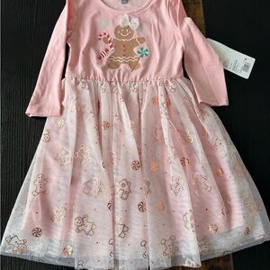 Pink Gingerbread Kids Dress